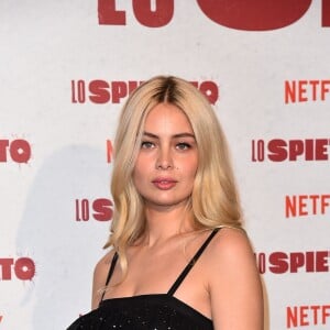 Marie-Ange Casta lors de l'avant première du film 'Lo spietato' à Milan en Italie, le 6 avril 2019.