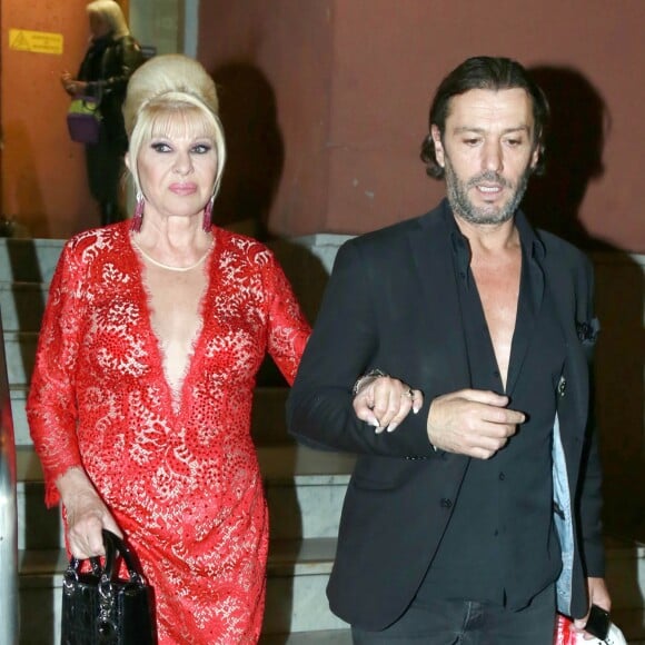 Ivana Trump, Rossano Rubicondi lors de l'émission "Danse avec les stars" à Rome, Italy, le 5 mai 2018.