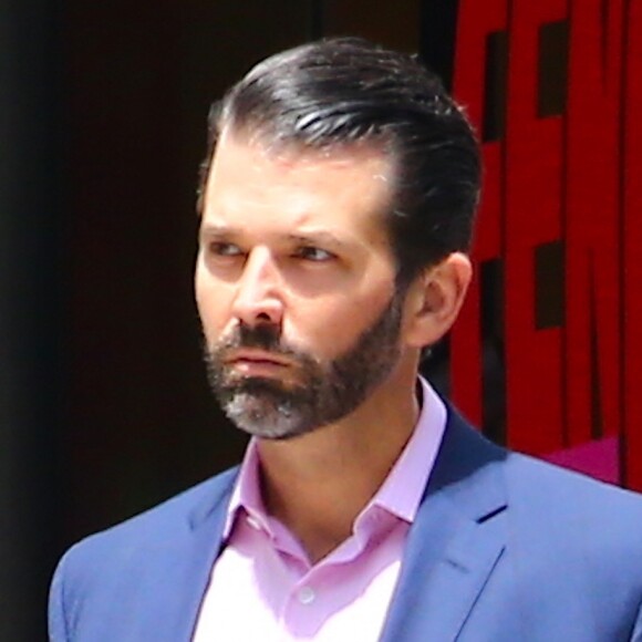 Donald Trump Jr. va déjeuner au restaurant français "La Goulue" à New York, le 30 mai 2019.