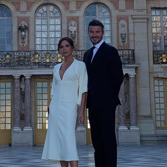 David et Victoria Beckham fêtent leurs 20 ans de mariage avec une visite privée du Château de Versailles. Juillet 2019.