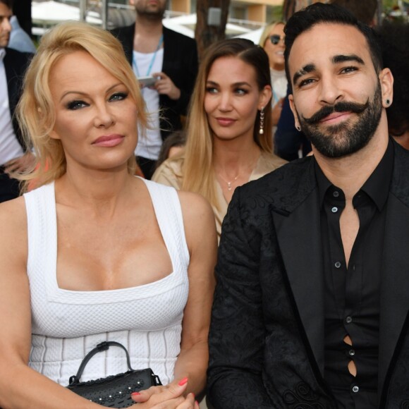 Pamela Anderson et Adil Rami lors de la soirée Amber Lounge Monaco 2019 au profit de la fondation de Jackie Stewart "Race Against Dementia" à l'hôtel Méridien Beach Plaza à Monaco, le 24 mai 2019. © Bruno Bebert / Bestimage