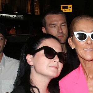 Exclusif - Céline Dion arrive à son hôtel à Londres, le 4 juillet 2019.