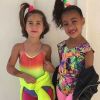 Penelope Disick et sa cousine North West, fille de Kim Kardashian et Kanye West, le 15 juin 2019.