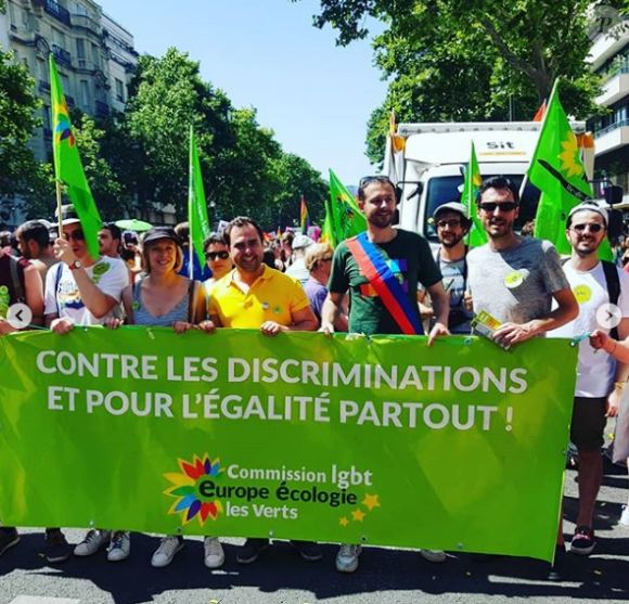 David Belliard lors de la Pride à Paris le 29 juin 2019. Photo Instagram.