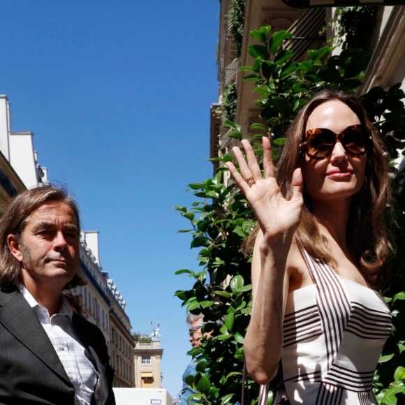 Angelina Jolie arrive à son hôtel à Paris, France, France, le 9 juillet 2019.