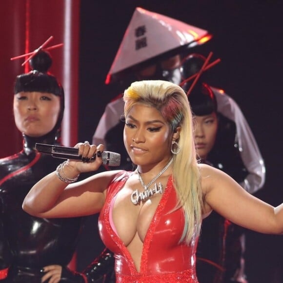 Nicki Minaj aux BET Awards au Microsoft Theater à Los Angeles, le 24 juin 2018.