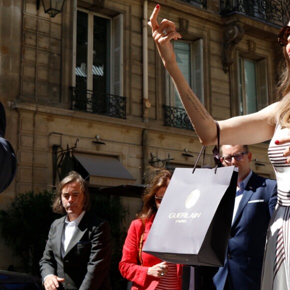 Angelina Jolie arrive à son hôtel à Paris, France, France, le 9 juillet 2019.