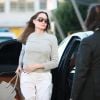 Angelina Jolie arrive à l'aéroport du Bourget le 9 juillet 2019.