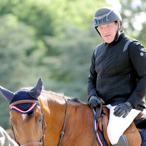 Benjamin Castaldi sur Carlito d'Es 220 - Remise du Prix Magic Millions - Longines Paris Eiffel Jumping au Bois de Boulogne à la plaine de Jeux de Bagatelle à Paris, le 2 juillet 2016. © Pierre Perusseau/Bestimage