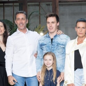 Maguy Ducruet, Kelly-Marie Lancien et son mari Daniel Ducruet, Linoué Ducruet, Louis Ducruet, la princesse Stéphanie de Monaco, Camille Gottlieb - Défilé Alter Designs mode homme printemps-été 2020, le premier défilé de Pauline Ducruet dans le cadre de la Fashion Week de Paris à la Cartonnerie à Paris le 18 juin 2019. © Cyril Moreau/Bestimage