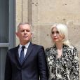 Passation de pouvoir entre François de Rugy, ministre démissionnaire de la Transition Ecologique et Solidaire et Elisabeth Borne, nouvelle ministre de la Transition écologique et solidaire, chargée des Transports, Séverine Servat. Le 17 juillet 2019 à Paris. © Stéphane Lemouton / Bestimage 17/07/2019 - Paris