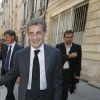 Nicolas Sarkozy dédicace son livre "Passions" puis se promène, à la rencontre des habitants de Bordeaux, le 4 juillet 2019. © Patrick Bernard/Bestimage ux