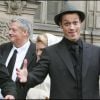 Raphael et Stéphane Carlier lors du mariage de leur père, Guy, le 25 novembre 2006, à Paris.