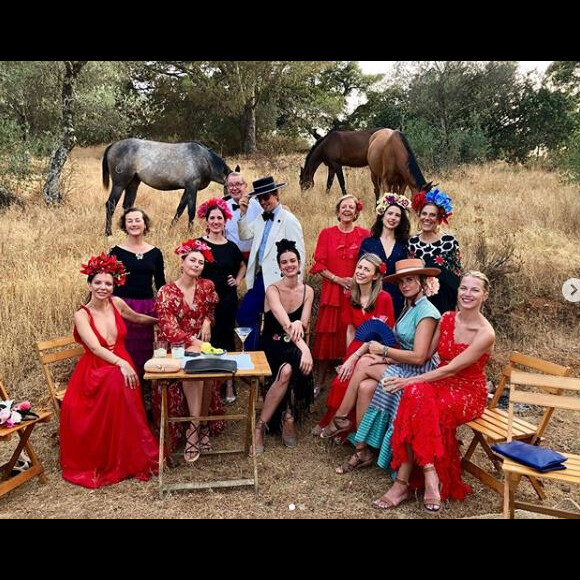 Maria Sharapova en Espagne pour l'anniversaire d'Alexander Gilkes sur Instagram le 20 juillet 2019.