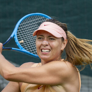 Maria Sharapova s'entraine à l'occasion du tournois Wimbledon Championships 2019, Londres, le 30 juin 2019.