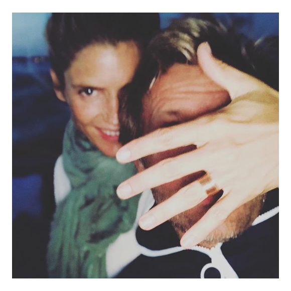 Alice Taglioni et Laurent Delahousse. Photo publiée sur Instagram le 15 août 2018.