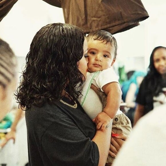 Rihanna et le fils de DJ Khaled, Asahd.