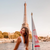 Julia Sidi Atman de "Pékin Express 2019" sublime en robe, à Paris, le 24 juillet 2019