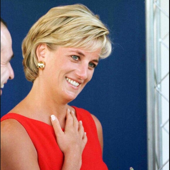 Princesse Diana à l'hôpital Northwick de Londres, le 16 juillet 1997.