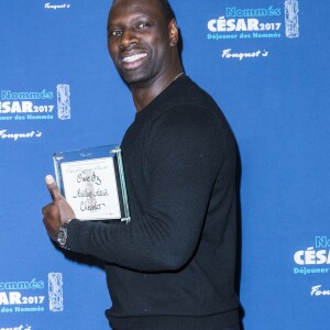 Omar Sy (nommé pour le César du Meilleur Acteur pour "Chocolat") - Déjeuner des nommés aux César 2017 au restaurant Fouquet's à Paris, le 4 février 2017. © Olivier Borde/Bestimage