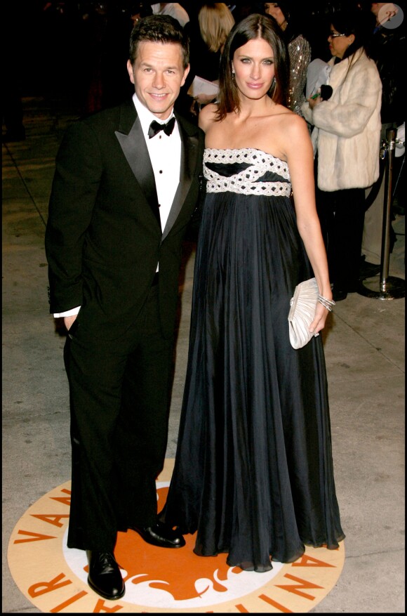 Mark Walhberg et sa femme Rhea à Los Angeles le 25 février 2007.