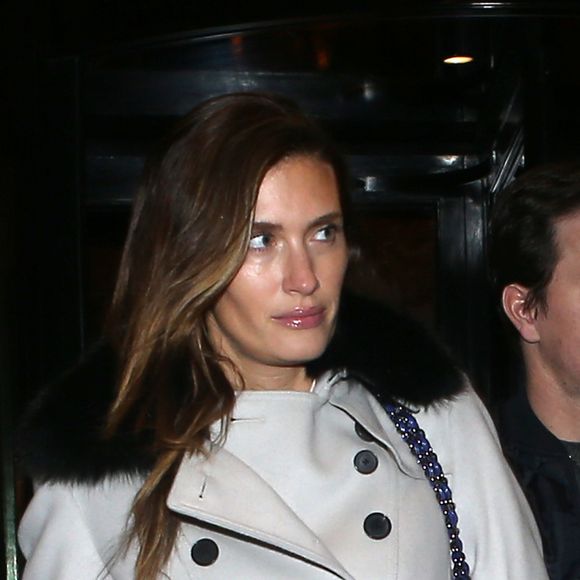 Mark Wahlberg et sa femme Rhea Durham vont diner au restaurant "L'ami Louis" a Paris, le 3 fevrier 2013.