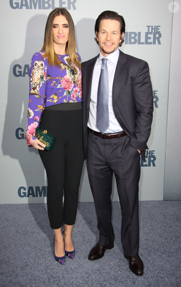 Mark Wahlberg, Rhea Durham à la première de "The Gambler" à New York, le 10 décembre 2014.