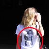 Rhea Durham (Mme Mark Wahlberg) porte un t-shirt avec la photo de son mari à Beverly Hills, le 3 octobre 2014