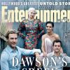 James Van Der Beek, Michelle Williams, Katie Holmes et Joshua Jackson réunis en couverture d'Entertainment Weekly en 2018 pour le 20e anniversaire de la série Dawson.