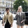 Nick Jonas, son frère Joe et sa femme Sophie Turner arrivent au restaurant L'Avenue à Paris. Le 23 juin 2019