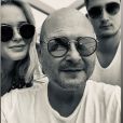 Cauet complice avec sa fille Ivana (17 ans) et son fils Valmont (19 ans) lors de vacances à Saint-Martin en juillet 2019.