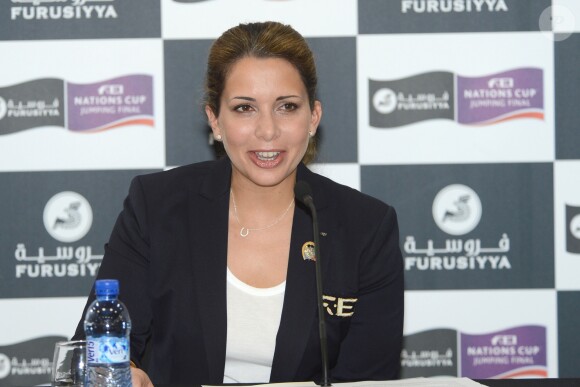 La princesse Haya de Jordanie au championnat equestre "CSIO" de Barcelone le 29 septembre 2013.
