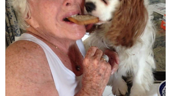 Line Renaud partage un biscuit avec son chien : "Un bon moment de vie"
