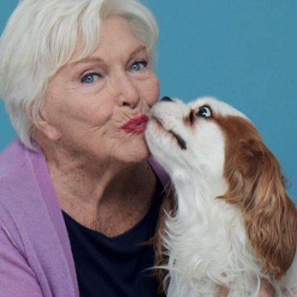 Line Renaud et ses chiens sur Instagram.
