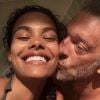 Tina Kunakey et Vincent Cassel. Juillet 2019.