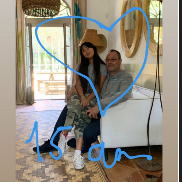 Laeticia Hallyday reposte en story Instagram les messages reçus pour le 15e anniversaire de Jade, le 3 août 2019.