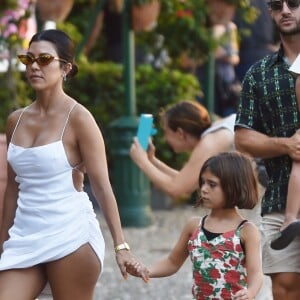 Kourtney Kardashian et ses enfants (Mason, Penelope et reign) passent leurs vacances à Portofino. Le 3 août 2019