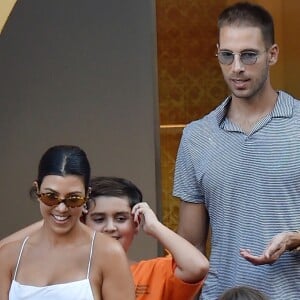 Kourtney Kardashian et ses enfants (Mason, Penelope et reign) passent leurs vacances à Portofino. Le 3 août 2019