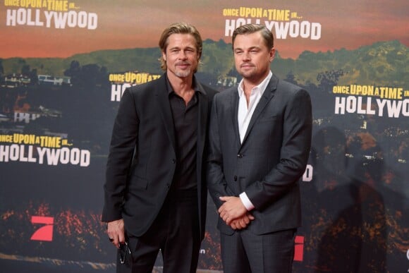 Brad Pitt, Leonardo DiCaprio - Première du film "Once Upon a Time in Hollywood" à Berlin en Allemagne le 1er aout 2019.