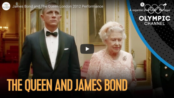 La reine Elizabeth II et Daniel Craig réunis pour les Jeux Olympiques de Londres en 2012.