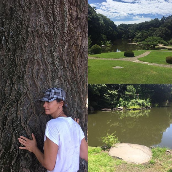 Adeline Blondieau s'est rendue au Japon et a retrouvé son fils Aïtor. Instagram, juillet/août 2019.