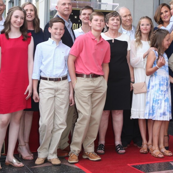 Jennifer Garner avec sa famille William John Garner, Violet Affleck, Samuel Affleck, Jennifer Garner, Seraphina Affleck, Susannah Kay Garner Carpenter et Melissa Garner, Walk Of Fame de Los Angeles, le 20 août 2018.