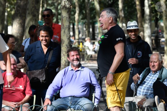 Exclusif - Jean-Marie Bigard lors du tournoi de pétanque des Toques Blanches Internationales au Jardin du Luxembourg à Paris, France, le 10 septembre 2018. © Bestimage