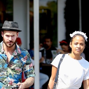 Christina Milian et son compagnon M. Pokora sont allés faire des courses chez Fred Segal à West Hollywood, le 11 mai 2019.