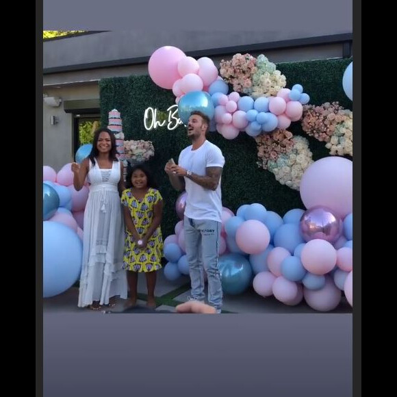 M. Pokora et Christina Milian ont organisé une fête pour dévoiler le sexe de leur futur bébé !