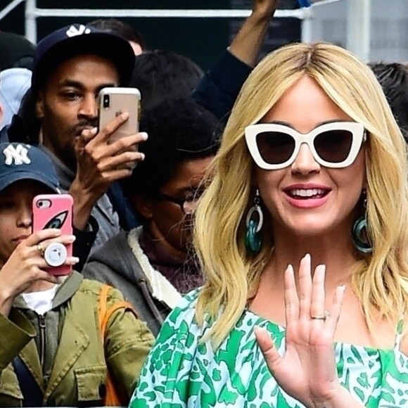 La chanteuse Katy Perry dans la rue à New York le 8 mai 2019.