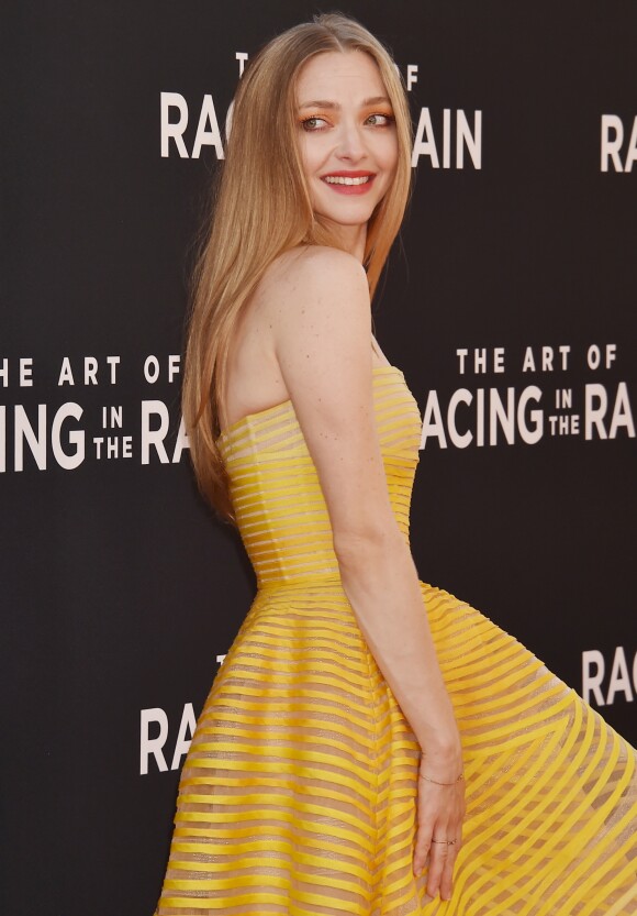 Amanda Seyfried à la première de The Art of Racing in the Rain à Los Angeles, le 1er août 2019.