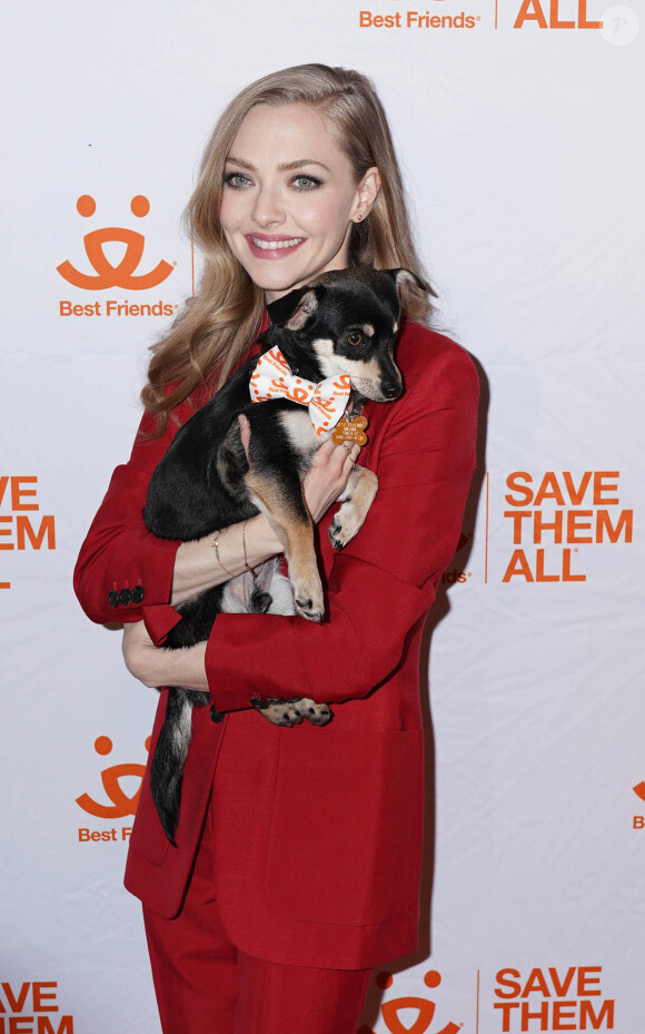 Amanda Seyfried à la soirée caritative pour la cause animale "Best Friends Animal's Society Benefit To Save Them All" à New York, le 2 avril 2019.