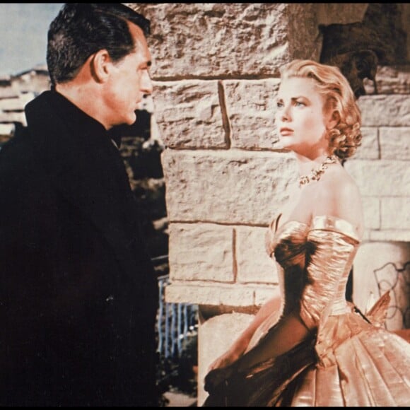 Grace Kelly dans la film "La Main au collet" avec Cary Grant en 1955.