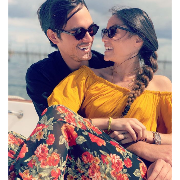 Capucine Anav a partagé des photos d'elle et de son chéri Alain-Fabien Delon pour leurs 2 ans et demi, sur Instagram, le 13 août 2019.